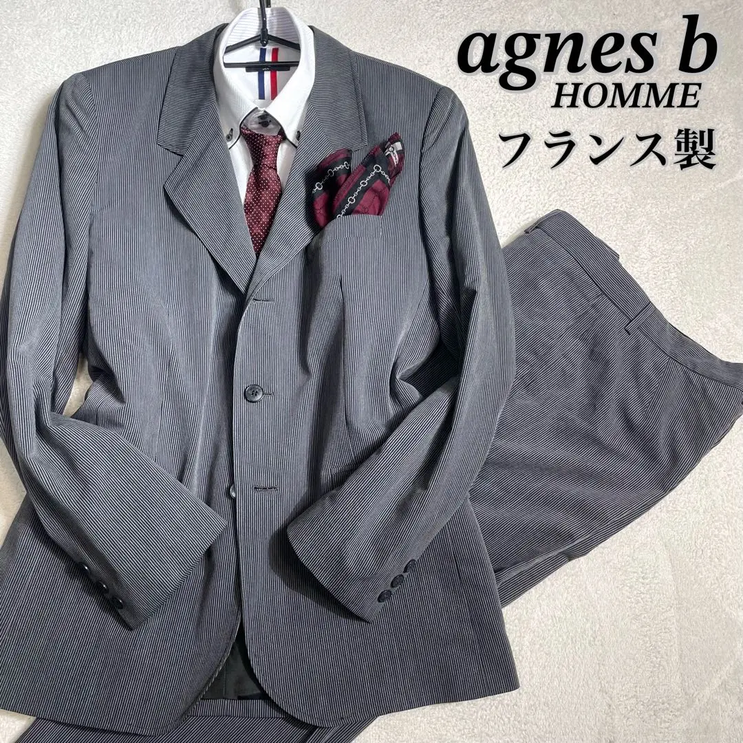 agnes b. homme◇フランス製◇メンズスーツセットアップ agnes b. - フランス製agnes b.HOMMEアニエスベーフランネル