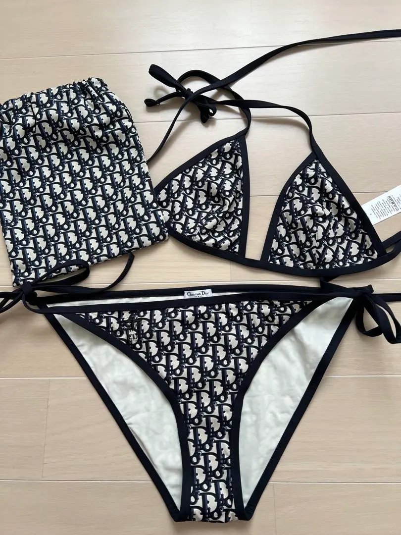 クリスチャンディオール　ビキニ　サイズ36 Christian Dior Vintage Logo Swimsuit Swimwear Bikini #36