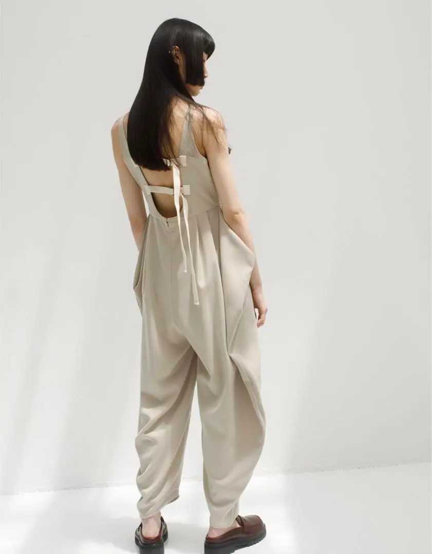 サロペット・オーバーオール・オールインワン leinwande tweed belted jumpsuits LEINWANDE ラインヴァンド Tweed Belted Jumpsuits ツイード