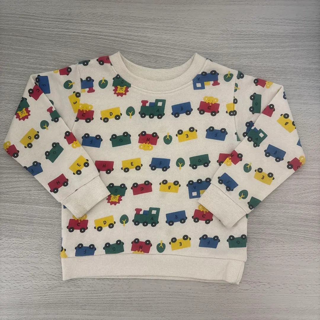 Thumbnail of Nishimatsuya, train, animal, boy, long sleeve, sweatshirt, 95