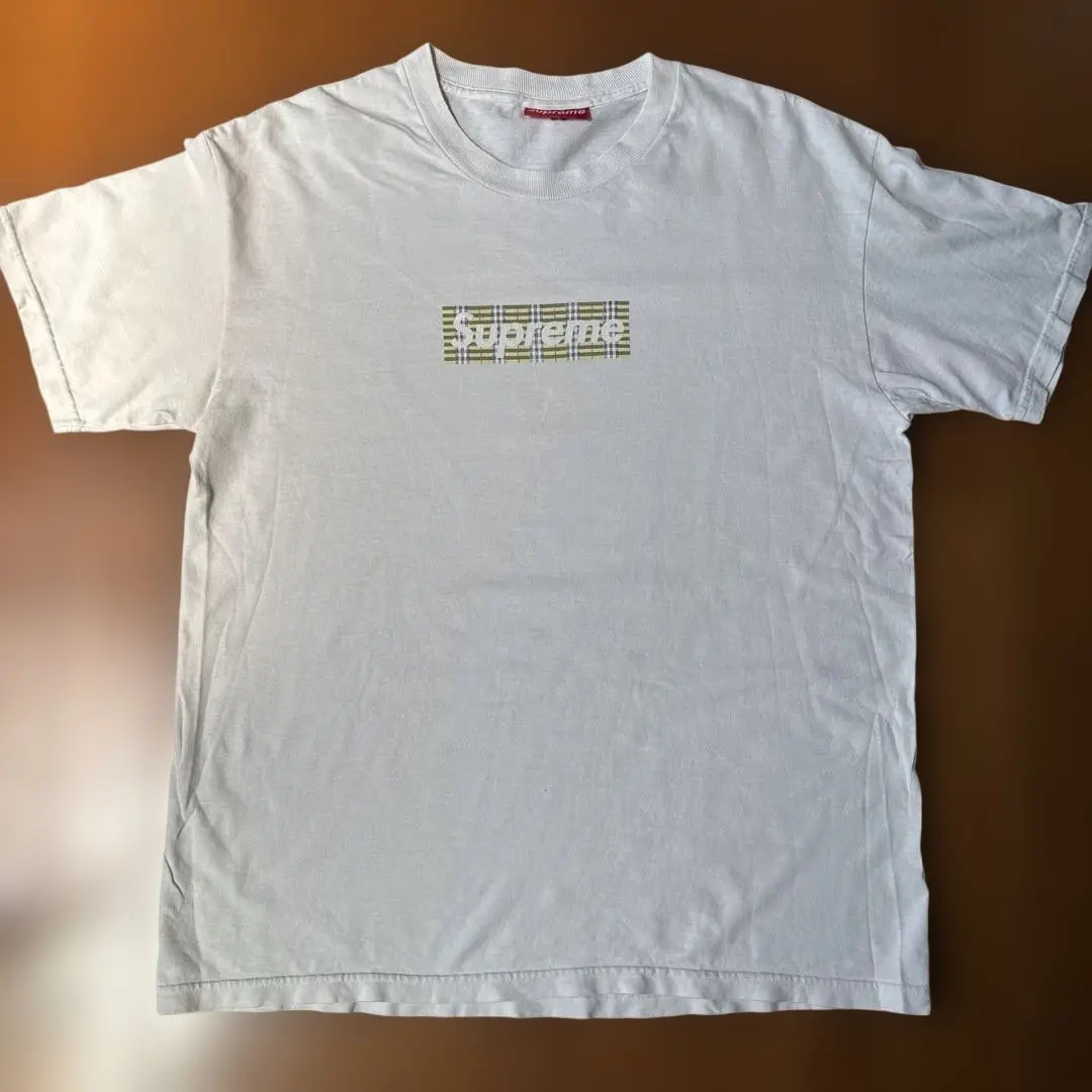 Supreme チェック柄ロゴ Tシャツ M Supreme チェック柄 Tシャツ Mサイズ - メルカリ