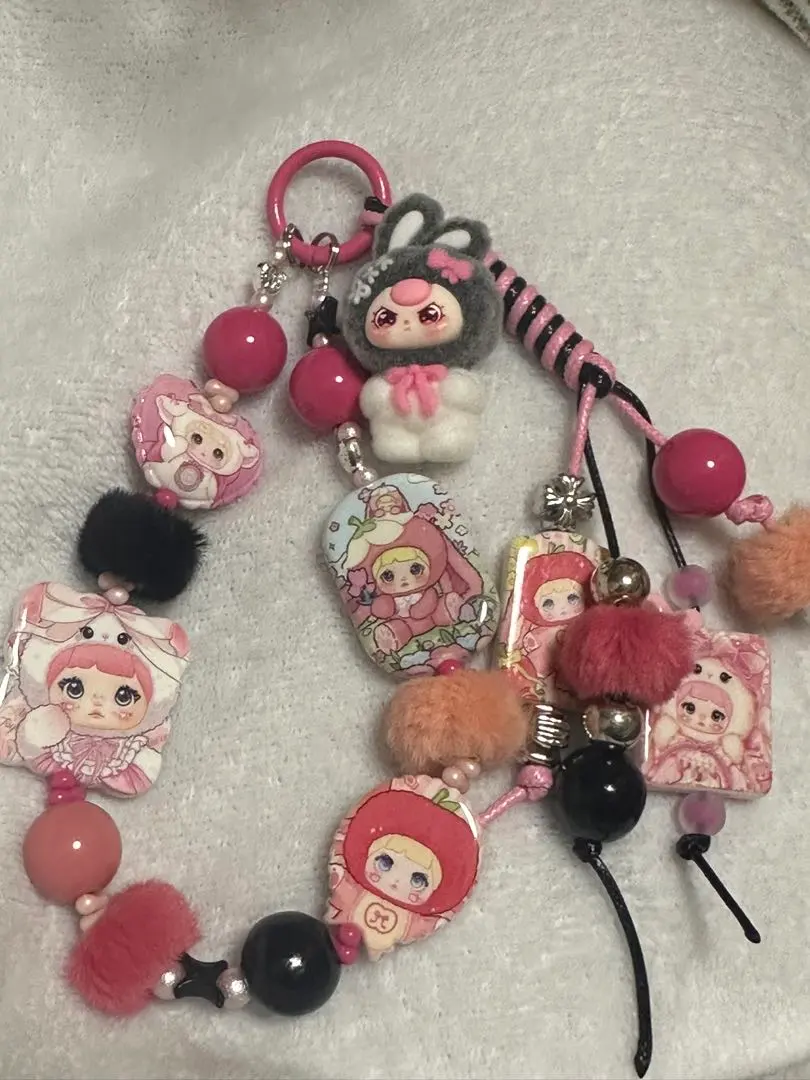 Thumbnail of Cute nommi beads and Babythree character mascot straps