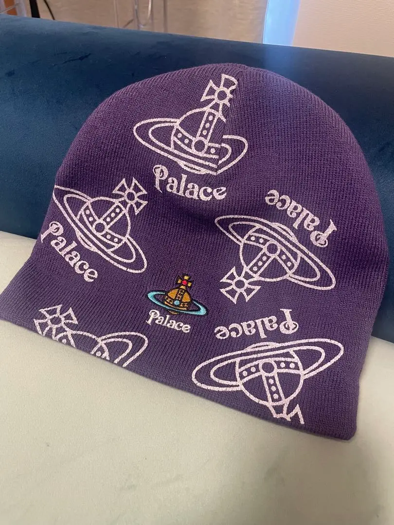 Palace×viviennewestwood スタッズ付き ニット帽 Vivienne Westwood × palace 耳当付ニット帽