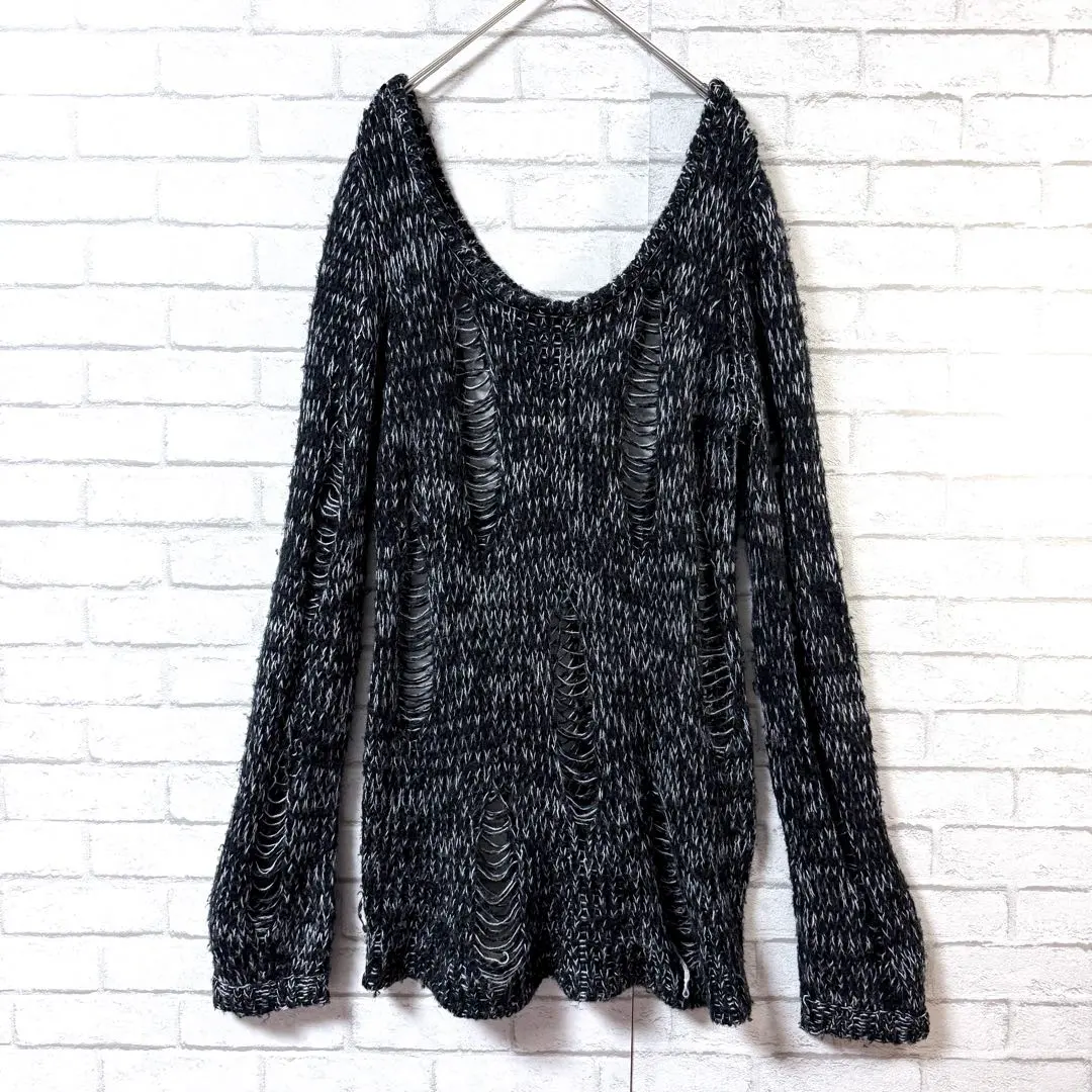 Thumbnail of Lip Service: Sheer Knit Top - Long Length, Layered, Relaxed Fit