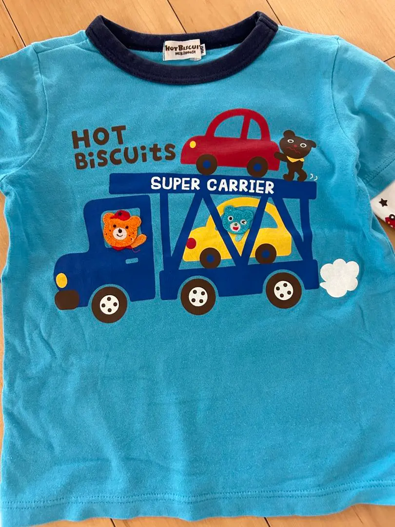 Thumbnail of Miki House long-sleeved cut-and-sew shirt, 100cm