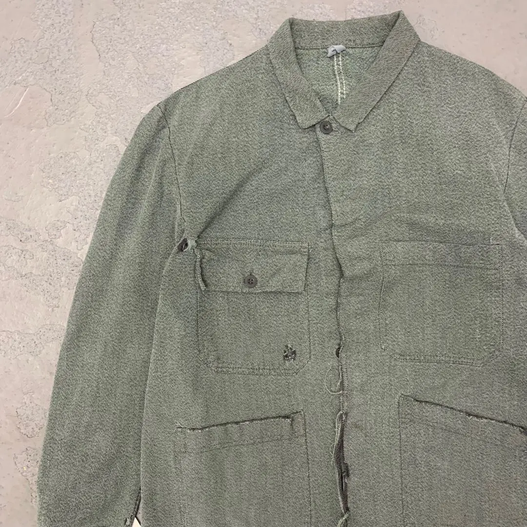 Thumbnail of 8WD717 70's Green Chambray Work Jacket, Boro