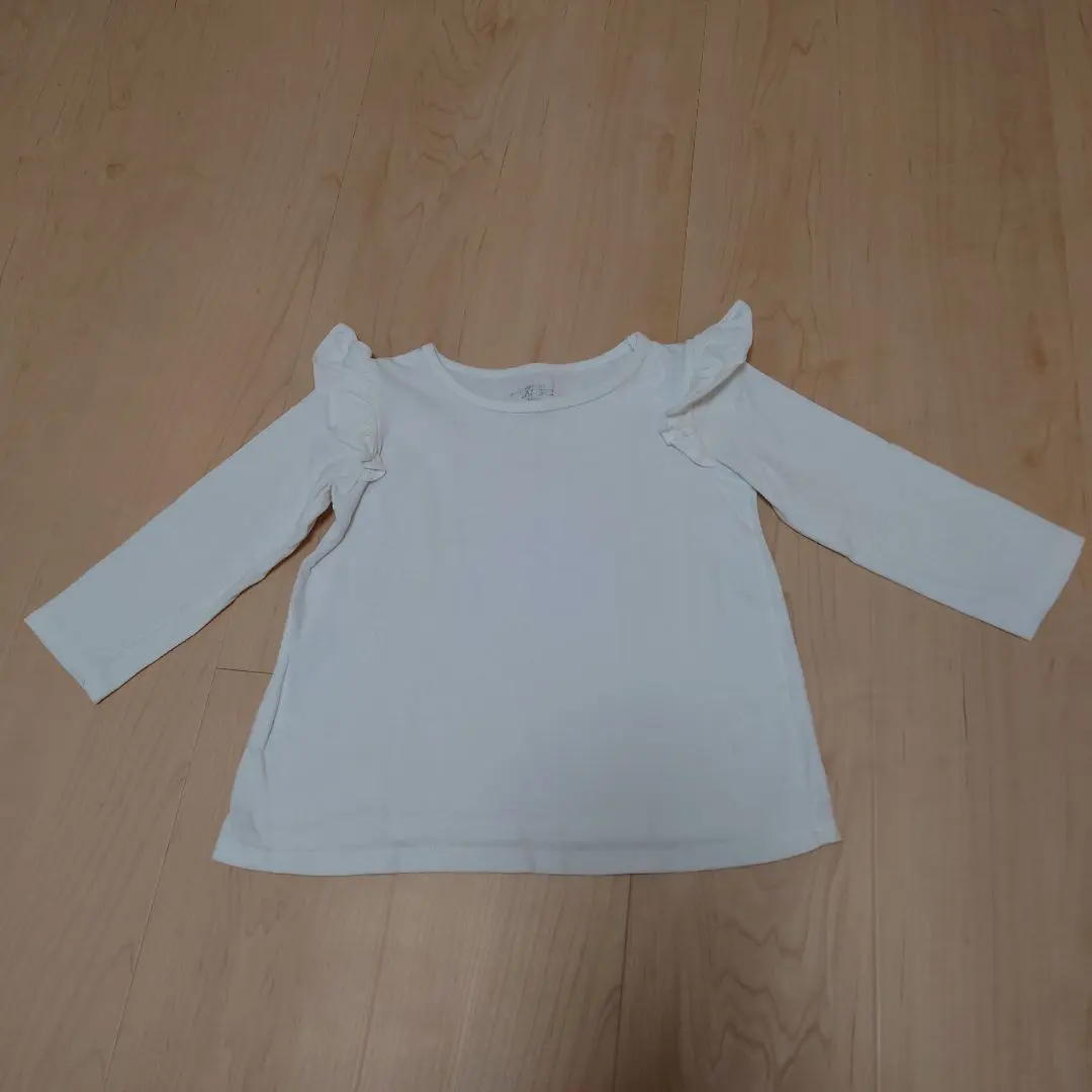 Thumbnail of Long sleeve to three-quarter sleeve, plain, white, size 110cm, Elfindoll Classic
