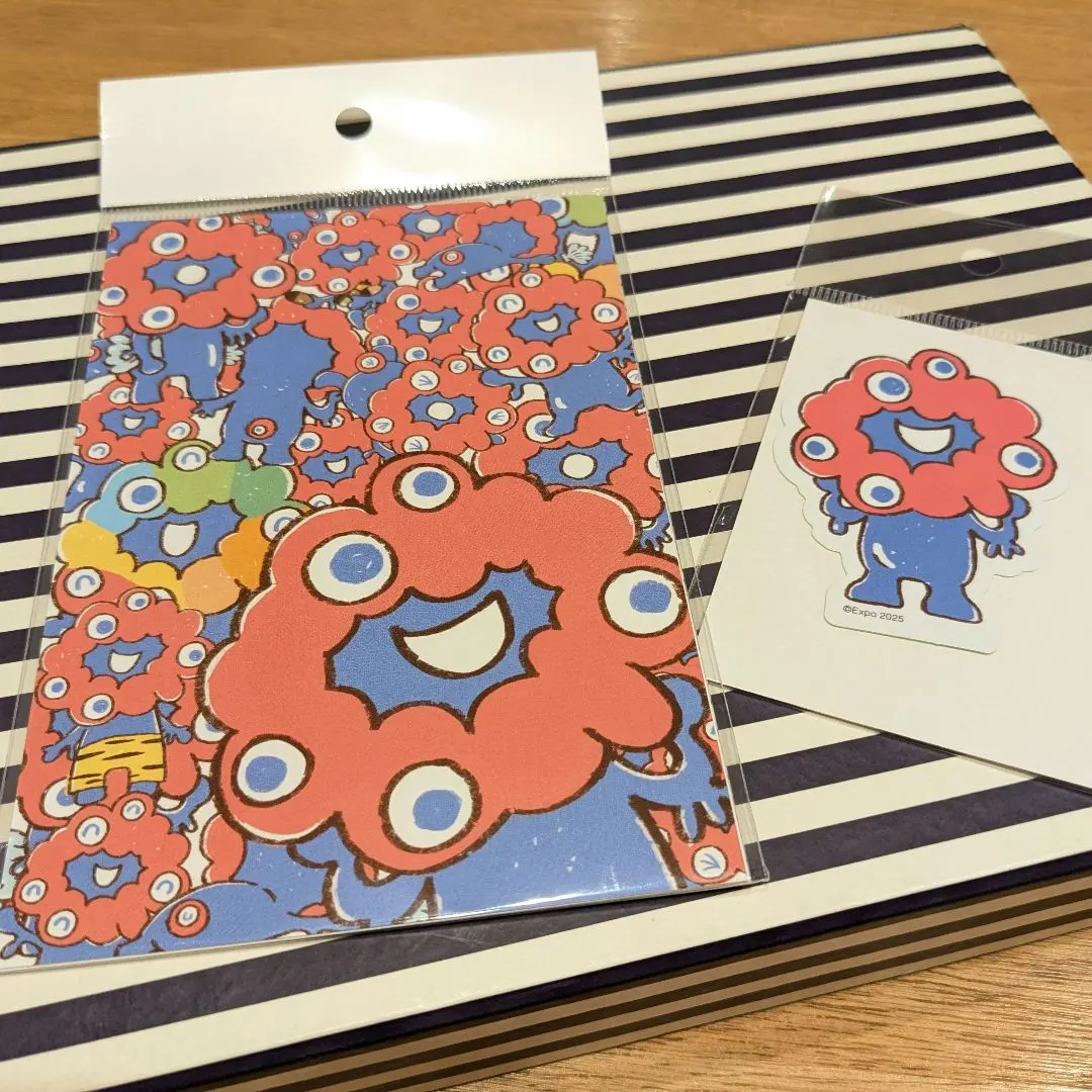 Thumbnail of Myakumyaku: A Day's Story Postcard (Set of 3) & Sticker Set