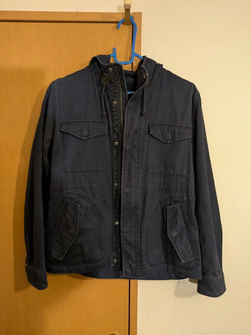 Thumbnail of GU Navy Hooded Military Jacket, M