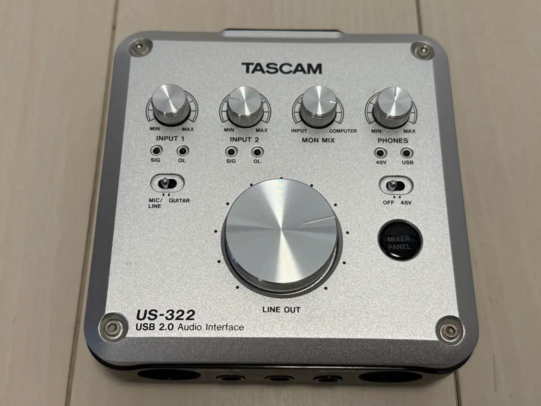 TASCAM US-322 オーディオインターフェース 箱あり US-322 | DSPミキサー搭載USB2.0 96kHz対応オーディオ