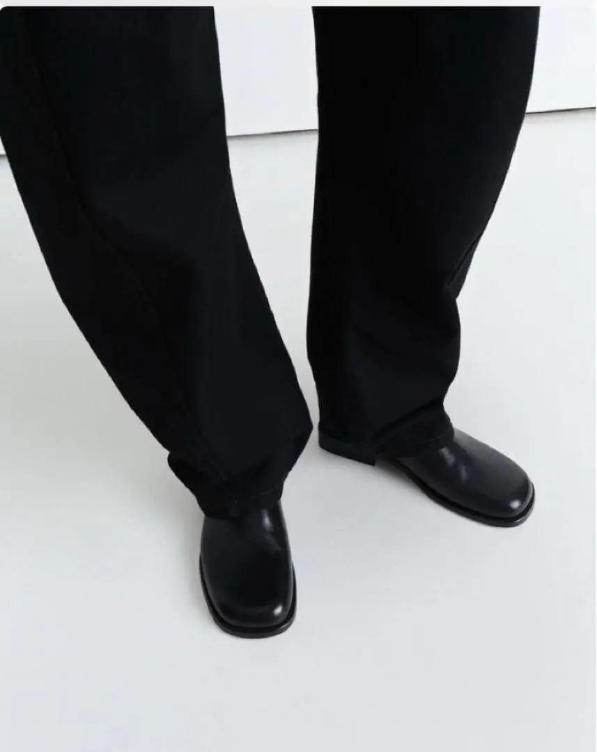 LEMAIRE LOW BOOTS ローブーツ 42 レザーシューズ 革靴 黒 LEMAIRE LOW BOOTS ローブーツ 42 レザーシューズ 革靴 黒 - メルカリ