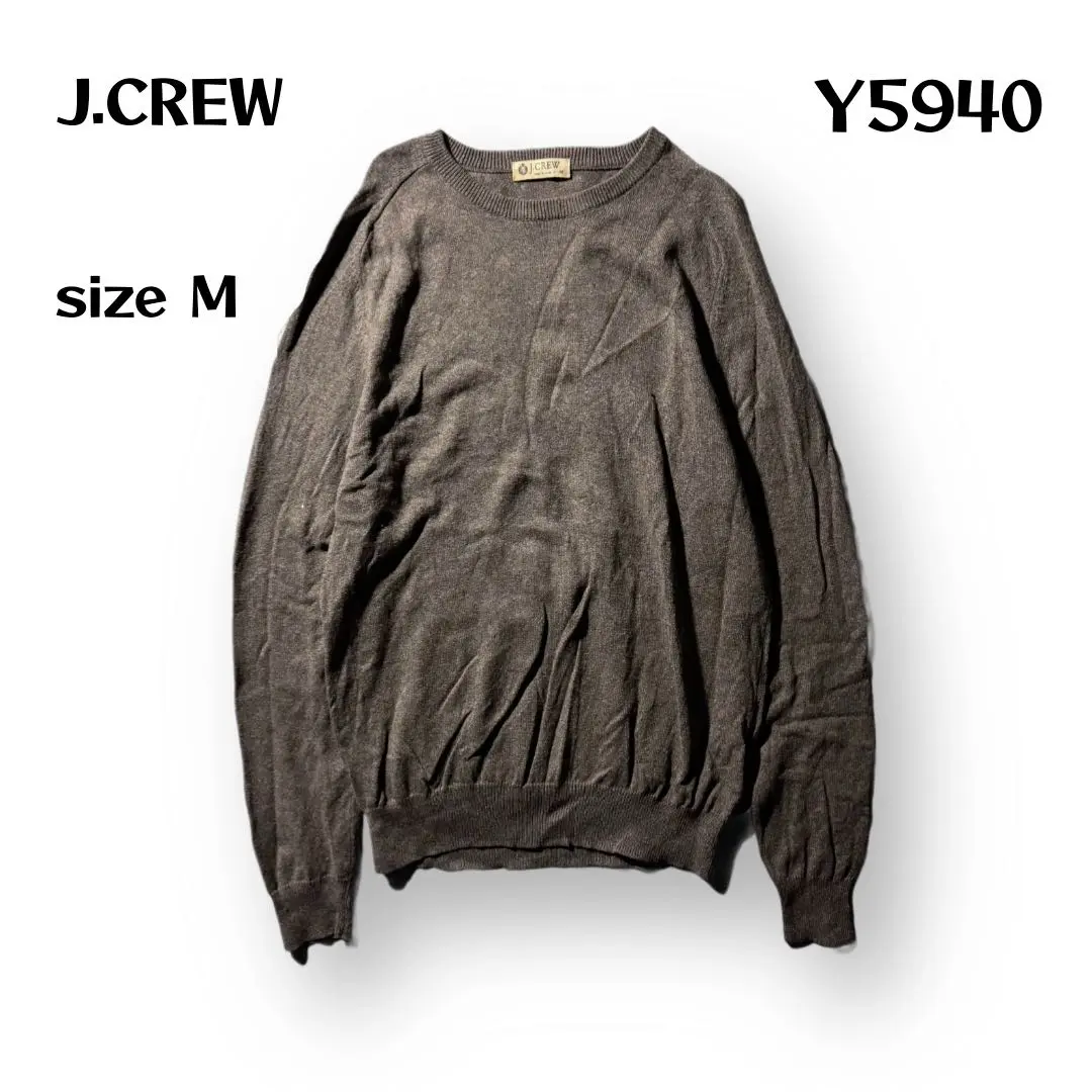 【J.CREW】ジェイクルー　カシミヤ100％　ふわふわ　ニット　セーター　L 2025年最新】ジェイクルー 素材：カシミヤ メンズ ニット