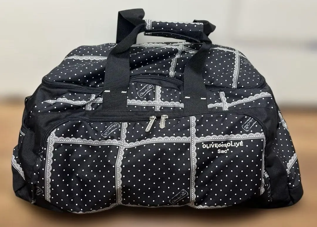 OLIVEdesOLIVE ボストンキャリーバッグ　旅行　修学旅行 キャリーオン⁄大容量Aimerianejoie折りたたみキャリーオントート