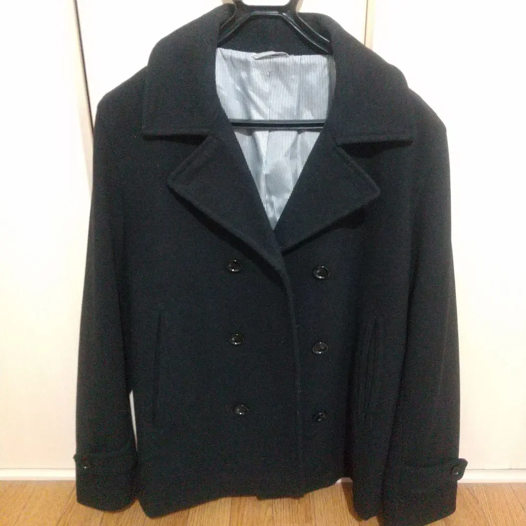 Thumbnail of TAKAQ Pea Coat Jacket - Men's - Black - Winter Clothing