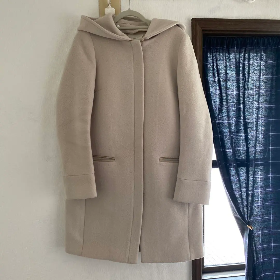 IÉNA 雙層編織Charm Hood Cocoon大衣♡ 的縮圖