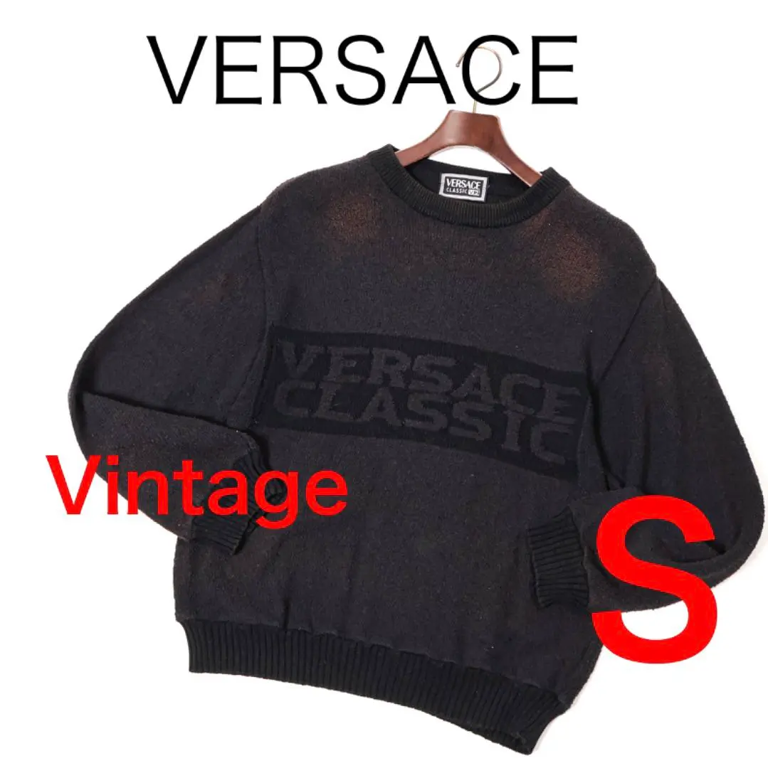 GIANNI VERSACE メンズ ジャガード クルーネック ニット 長袖 2025年最新】ヴェルサーチェ(ヴェルサーチ) ネック：クルー