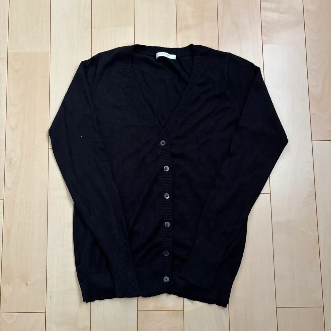 Thumbnail of Lowrys Farm Black Cardigan L Knit