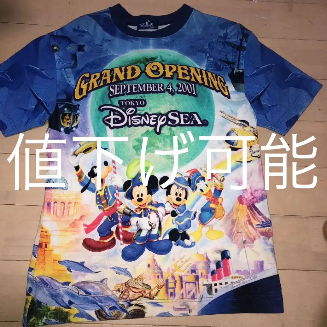 東京ディズニーシー グランドオープニング Tシャツ　古着　ヴィンテージ 新品】レア 東京ディズニーシー グランドオープニング Tシャツ