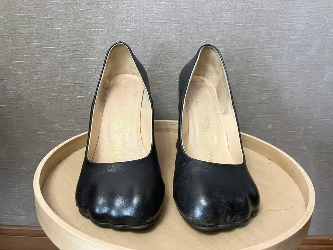 25.5cmヴィヴィアンウエストウッドメリッサ 猫足パンプス ブラックスウェード Vivienne Westwood - Vivienne◇猫足アニマルパンプスの通販 by