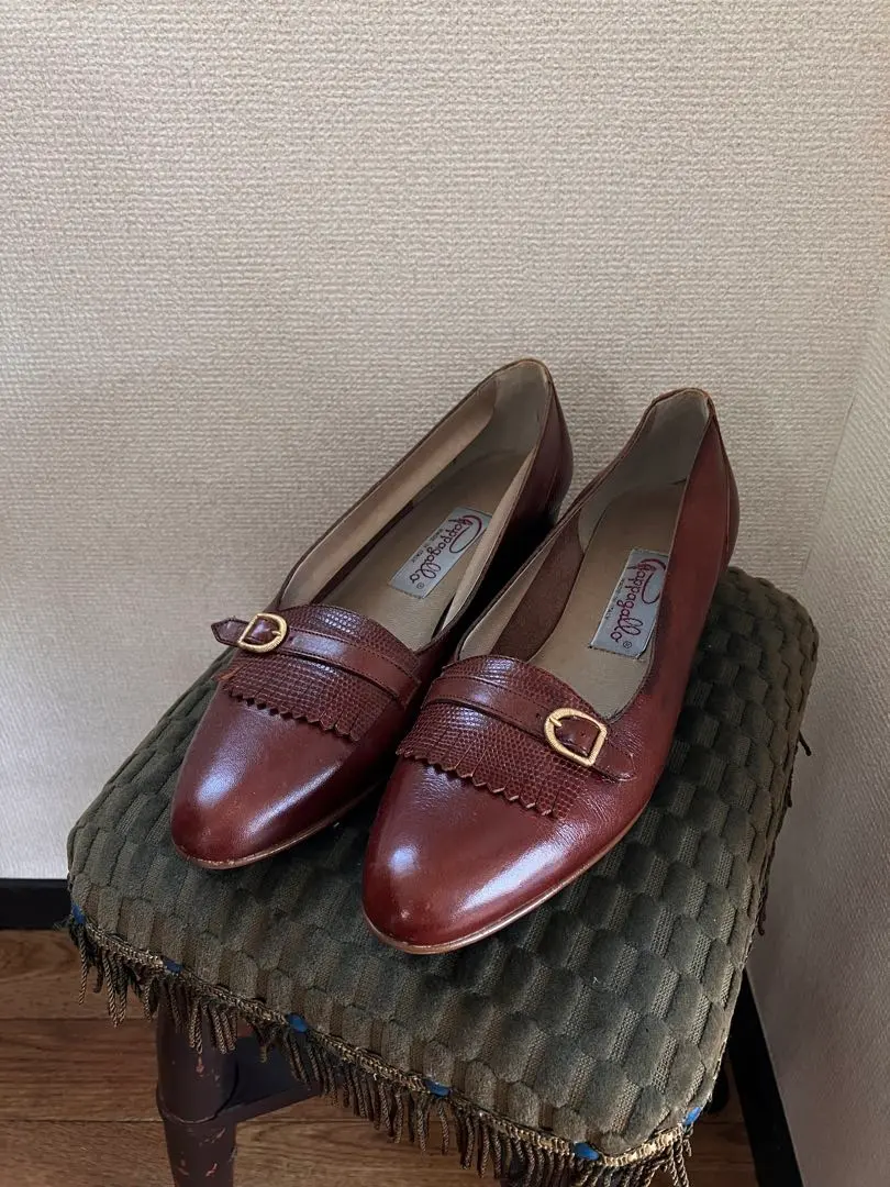 Thumbnail of Vintage leather shoes, brown