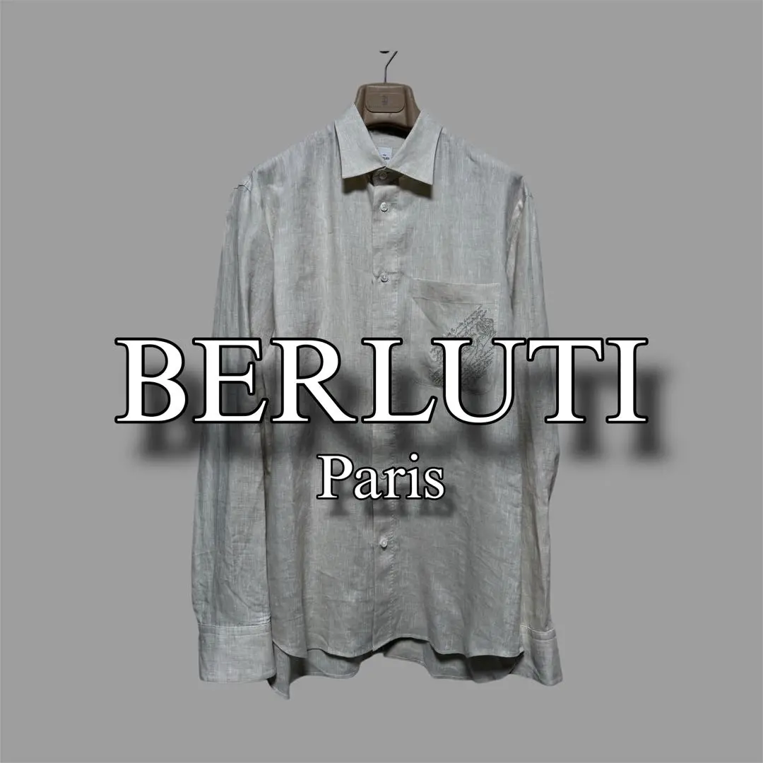 ベルルッティ　BERLUTI カリグラフィ　シャツ　ワイシャツ　ブルー　比翼 楽天市場】Berluti ベルルッティ R20HTL47 001 Alessandro