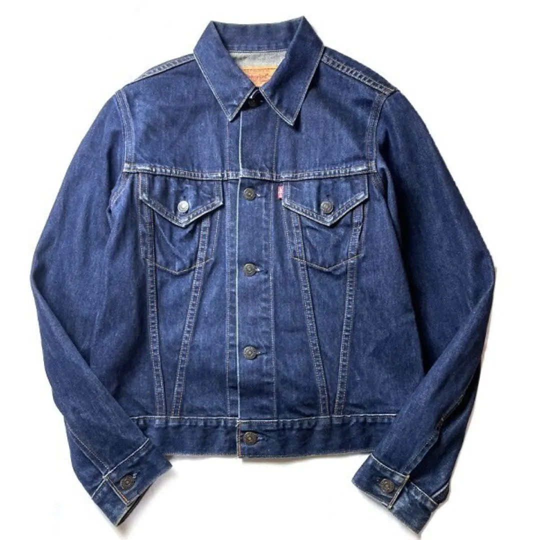 【90年代】日本製 Levi's W7505 牛仔外套 深藍 M 的縮圖