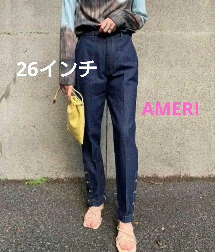 ameri vintage デニムキュロット Ameri（アメリ）の「OVER SIZE DENIM JACKET WITH CULOTTE