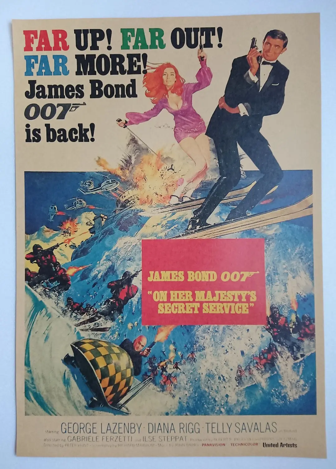 「００７」ＤＶＤ販促用Ｂ２サイズポスター①（非売品・新品） 007 オールシリーズ 映画ポスター US版 24×36インチ (61×91.5cm