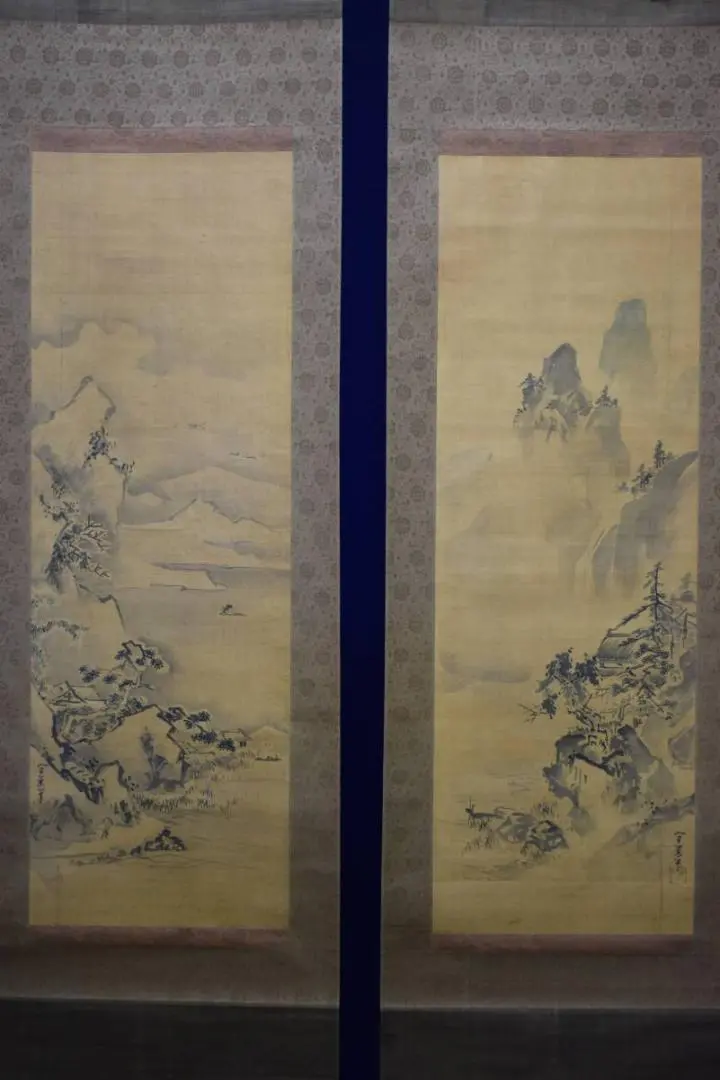 模写/狩野探幽/山水図/布袋屋掛軸HI-317 模写/狩野探幽/山水図/布袋屋掛軸HI-317