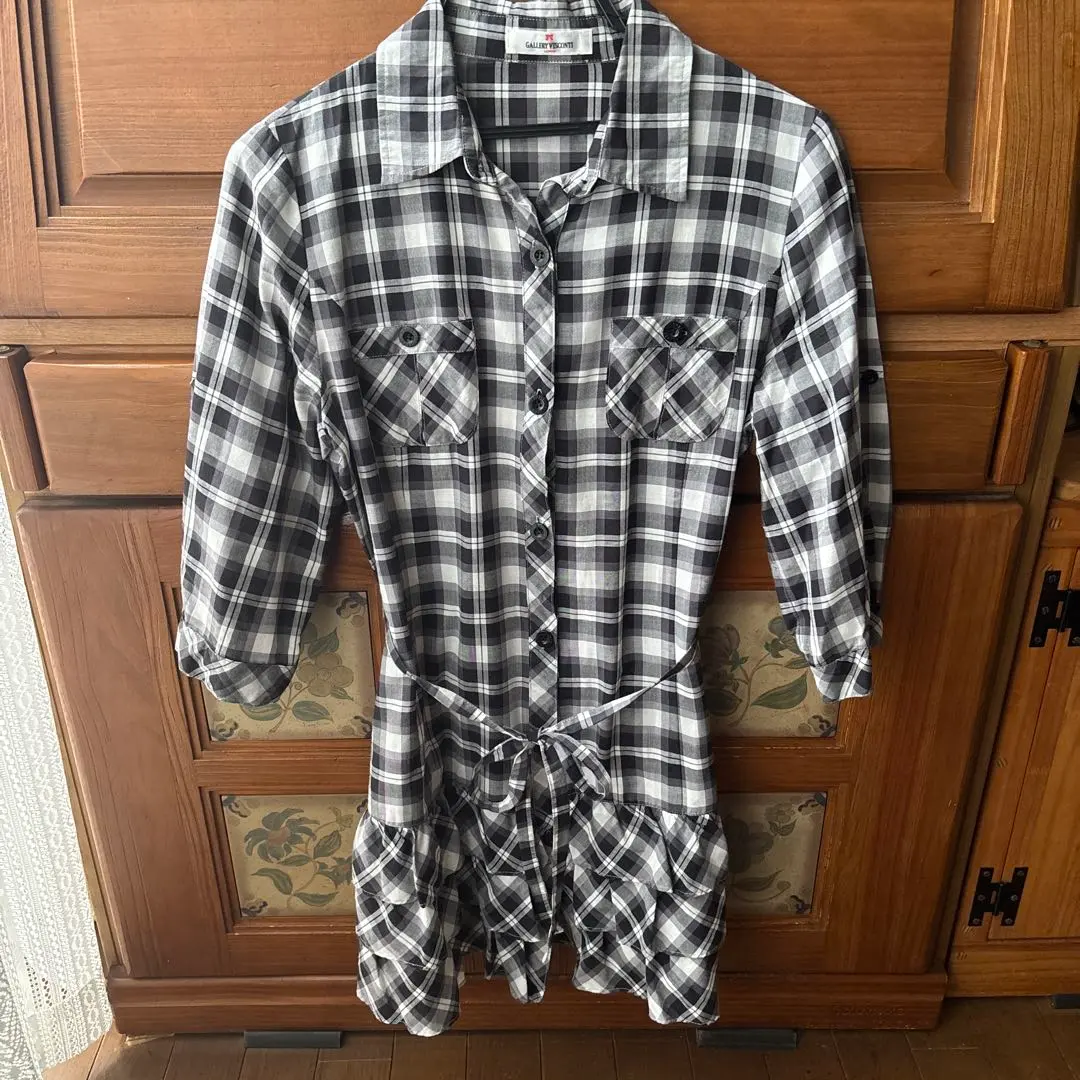 Thumbnail of Checkered shirt dress, Gallery Visconte, 3/4 sleeves