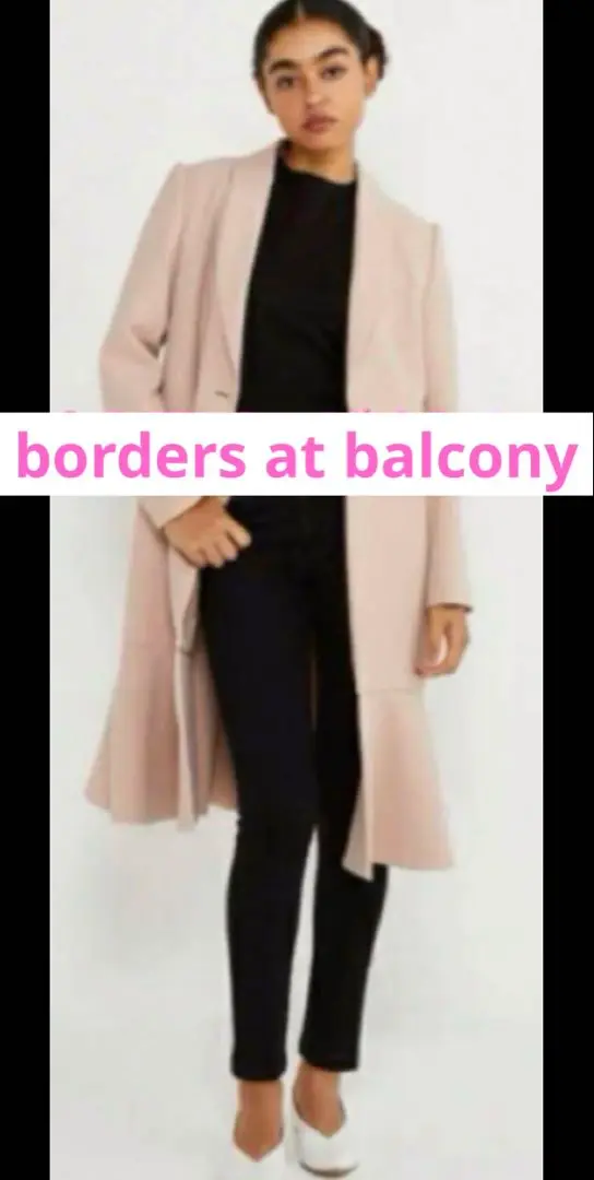 ボーダーズアットバルコニー　スプリングコート　美品 2025年最新】BORDERS at BALCONY トレンチコート・スプリング