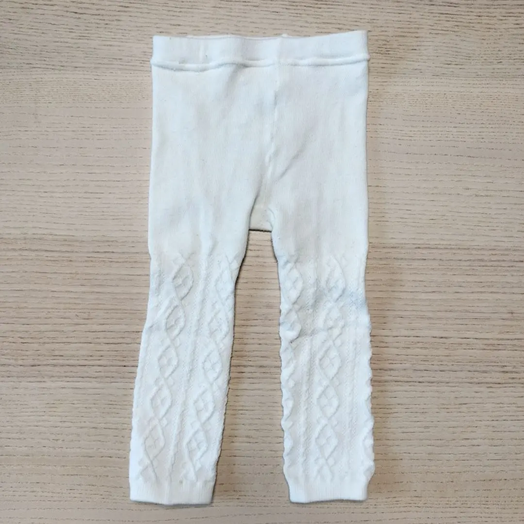 90cm UNIQLO 緊身褲 白色 的縮圖