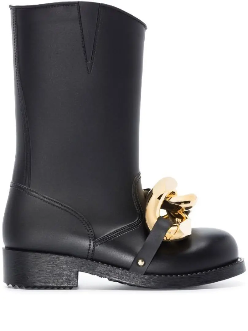 ☆VIP価格☆ J W ANDERSON チェーンラバーブーツ ブラック JW Anderson アンダーソン チェーンラバーブーツ ブラック 人気