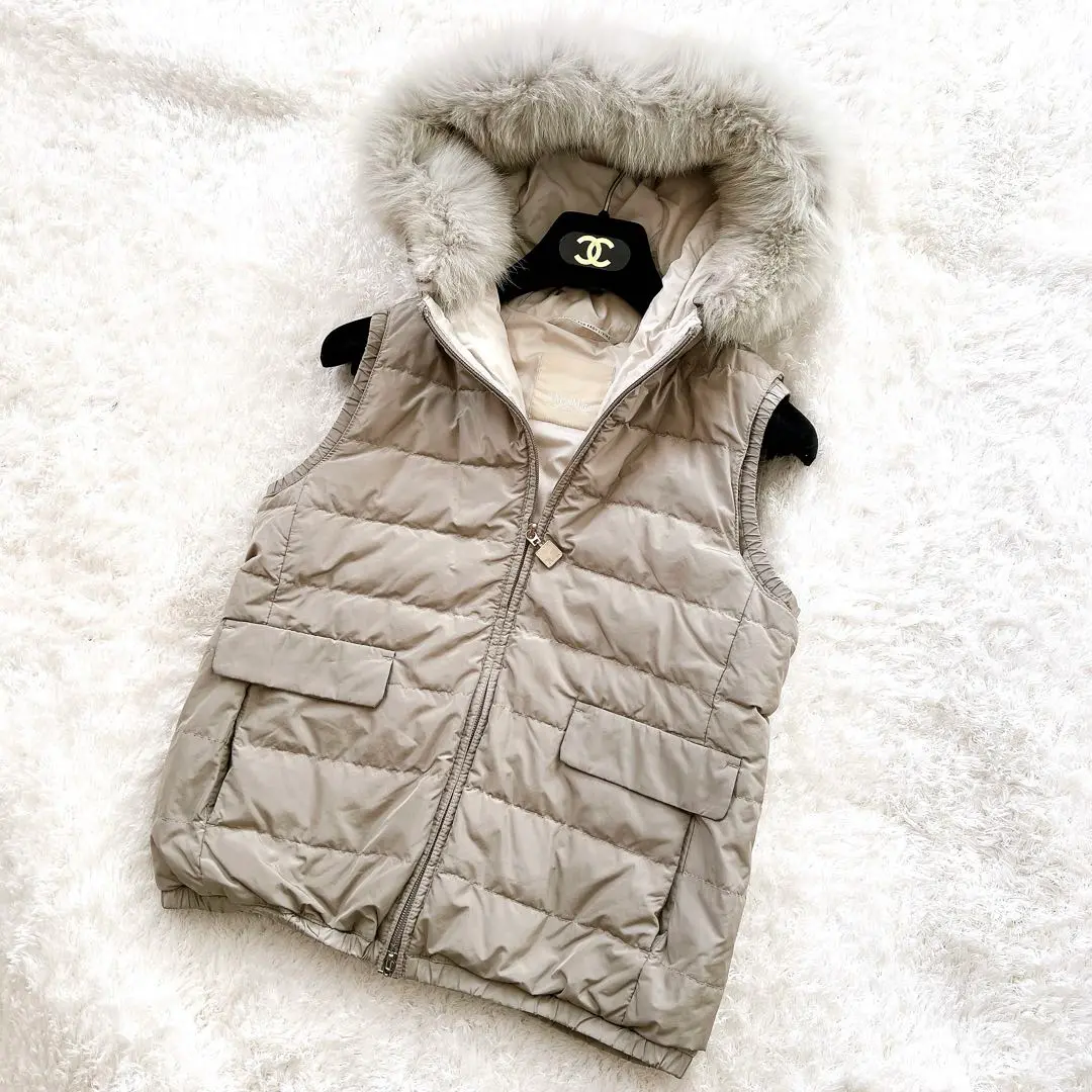 ★美品★ S'MAXMARA エスマックスマーララビットファーストール毛皮 MaxMara】 ラビットファー ショール ストール