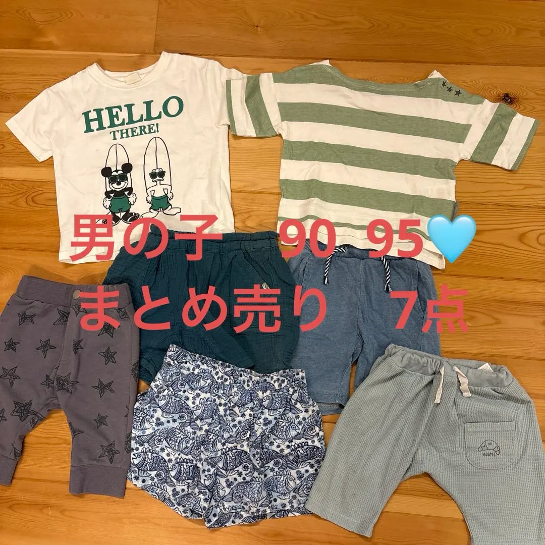 Thumbnail of 90cm, 95cm, 7 items, GAP, F.O.KIDS, T-shirts, pants, bundle