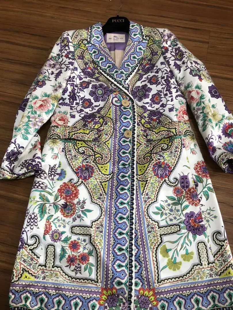 ETRO 花柄 ロングコート 42　新品未使用♡ 2025年最新】Etro レディース ロングコートの人気アイテム