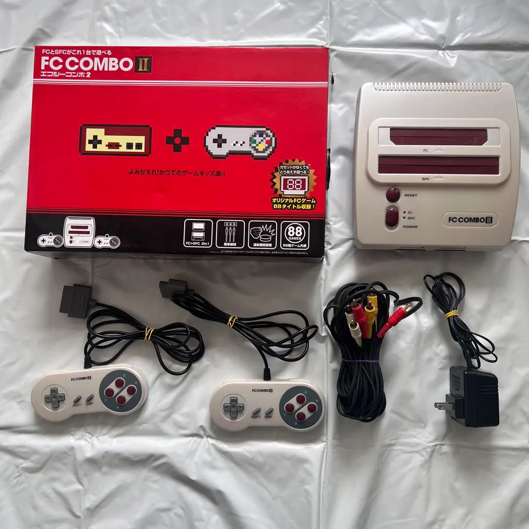 美品　ファミコンコンボ本体　FC COMBO II エフシーコンボ2 FC COMBO II ゲーム機 エフシーコンボ2 - メルカリ