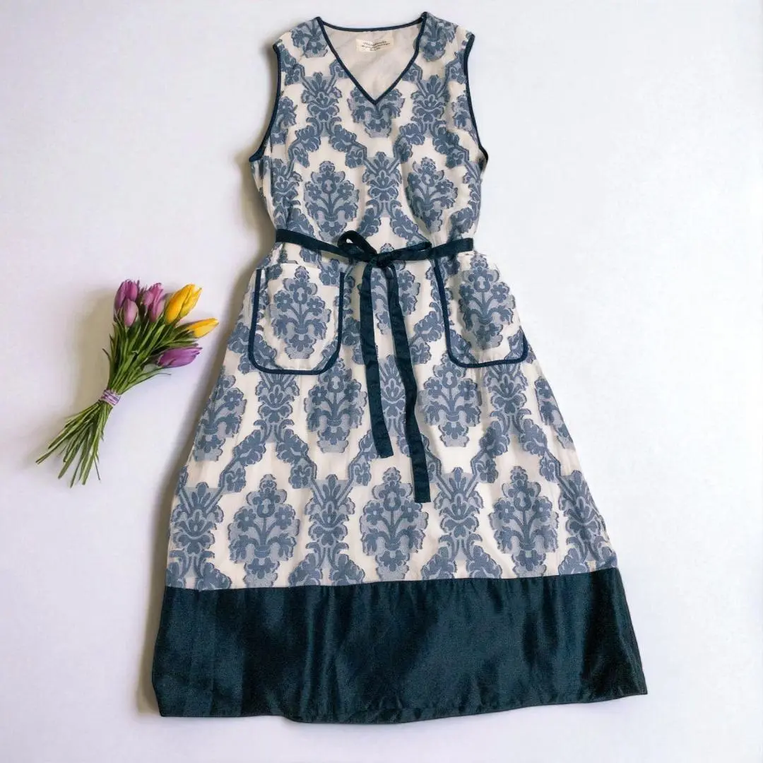 セール☆ nesessaire ネセセア リネン 刺繍 ワンピース nesessaire(ファッション) ネセセア nesessaire *すずらん刺繍