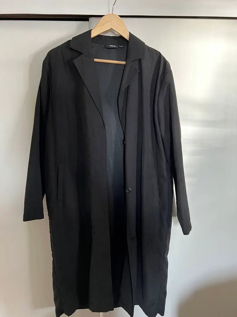 stussy ステューシー　ウールロングコート　M グレー STUSSY（ステューシー）の「STUSSY (ステューシー) ROOMY フード