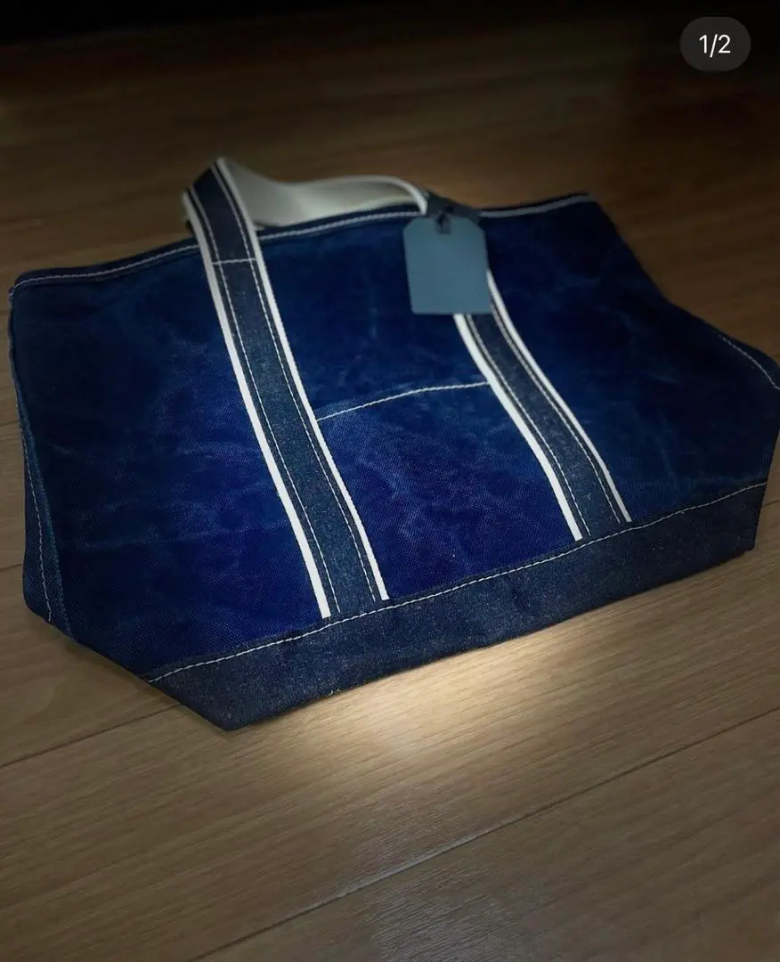 OUTIL ウティ 24SS SAC COLMAR 青 トートバッグ　 FK OUTIL SAC COLMAR (L) INDIGO / LEMON - GARDEN