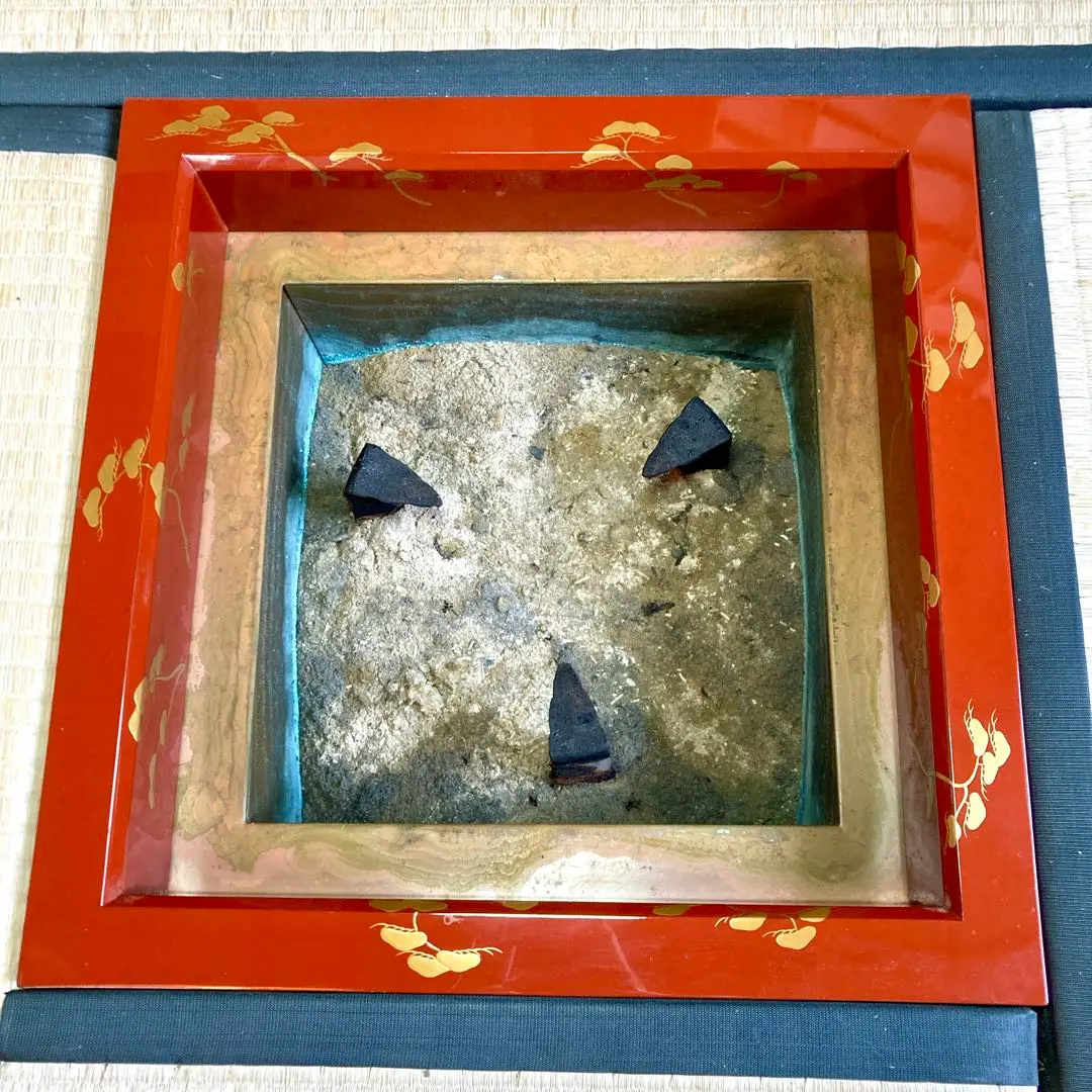 [茶道具] 輪島塗　炉縁　(共箱) ○ 茶道具] 輪島塗 炉縁 (共箱) ○