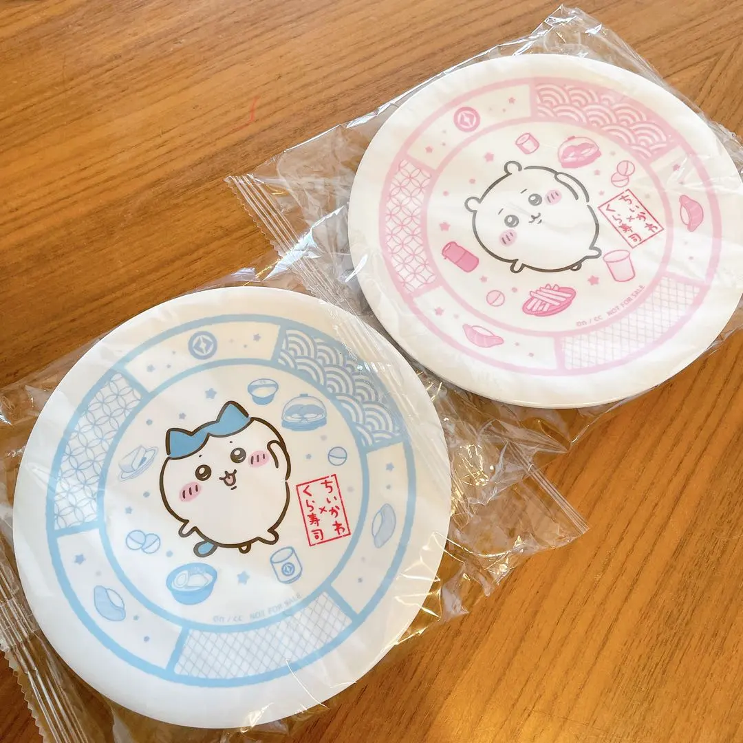 Thumbnail of Kura Sushi Chiikawa Plate Set (2 Plates) Chiikawa, Hachiware