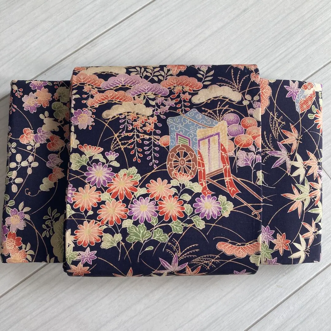 御所車 正絹 半幅帶 帶 浴衣 和服 的縮圖