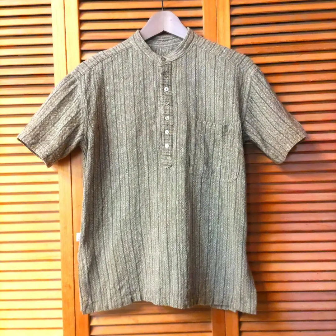 Thumbnail of usato Olive Green Short Sleeve Shirt
