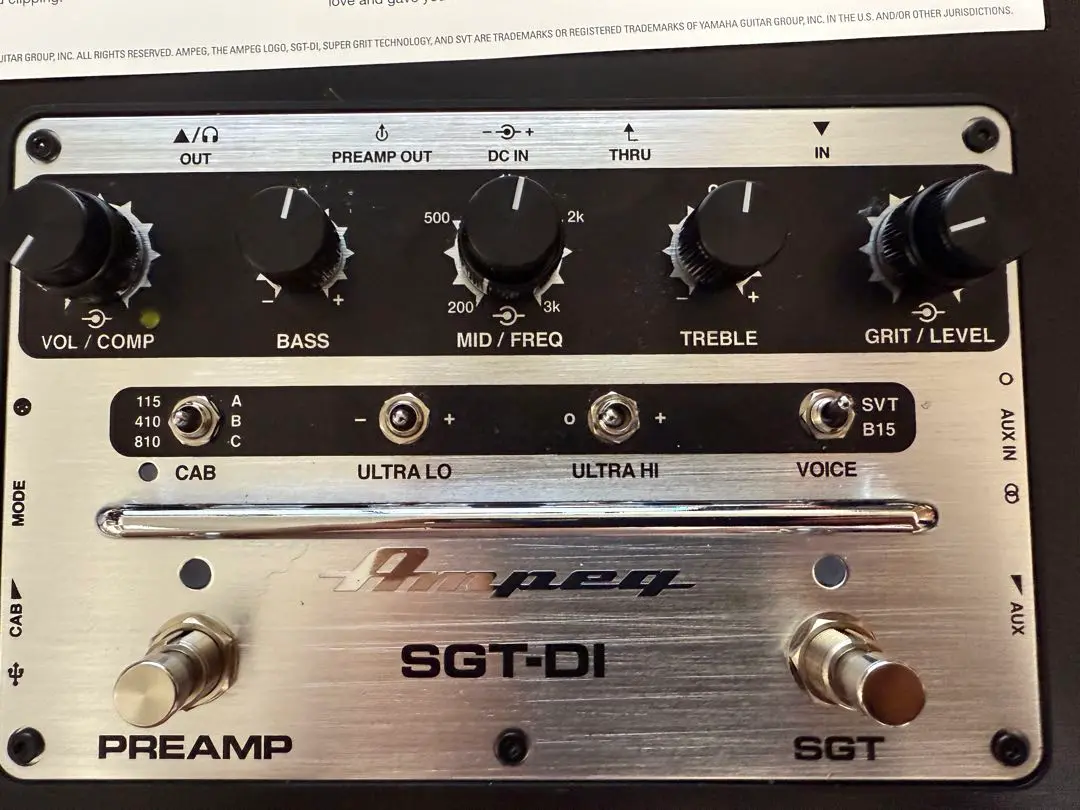 2025年最新】ampeg sgt-diの人気アイテム - メルカリ