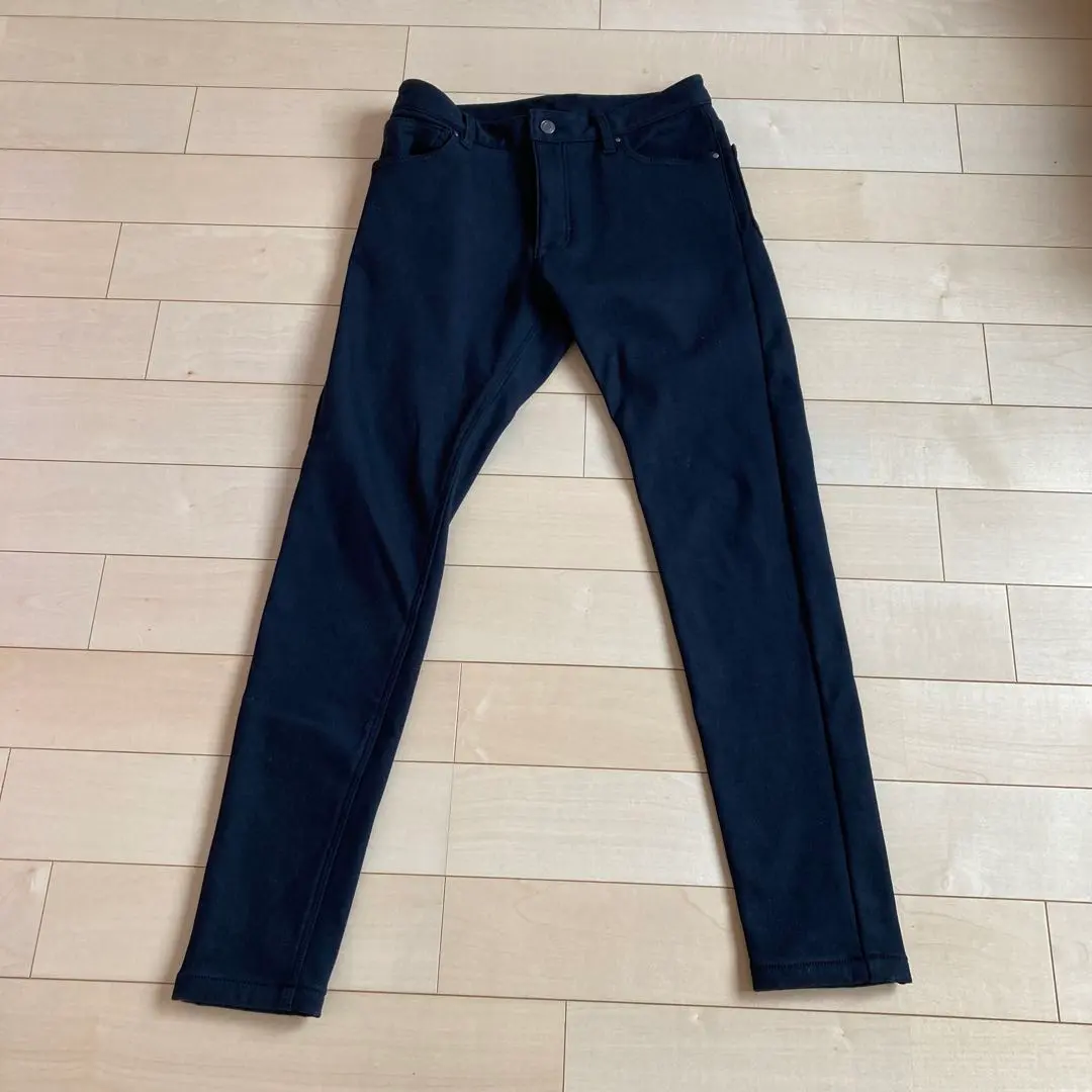 Thumbnail of SOMEDIFF Men's L size Black Fleece-lined pants