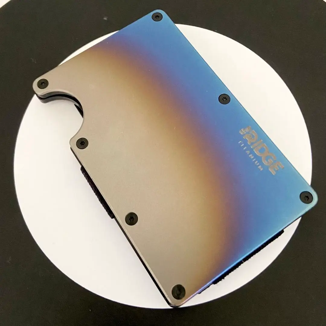 the RIDGE｜ザ・リッジ｜マネークリップ｜チタニウム｜Burnt｜財布 Titanium Burnt Money Clip | Products | the RIDGE カードも