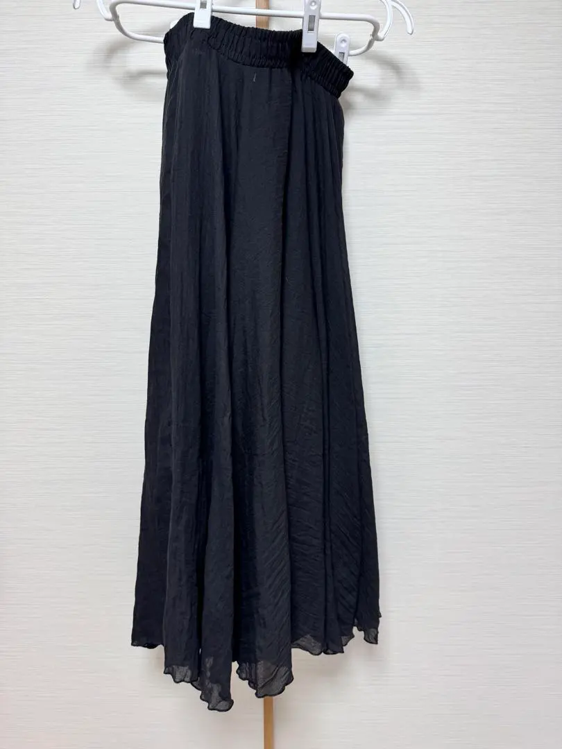 Thumbnail of Doux Belle Black Flare Long Skirt L