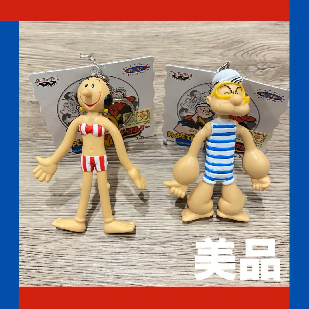 レトロ ポパイ　オリーブ　ベンダブルキーホルダー　フィギュア　ストラップ　5種 Amazon.co.jp: 5640 POPEYE ポパイ ベンダブルキーホルダー 全5