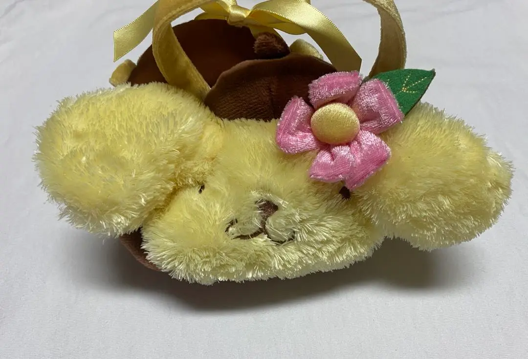 未開封】ポムポムプリン ぬいぐるみキーホルダー ビニールバッグ